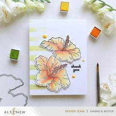 Flowers And A Flamingo