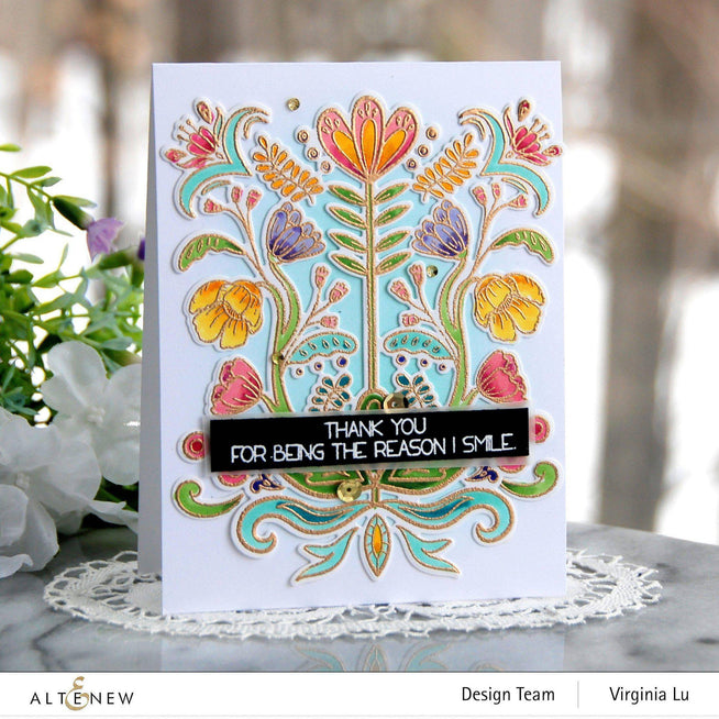 Altenew Stamp & Die Bundle Folk Art Stamp & Die Bundle