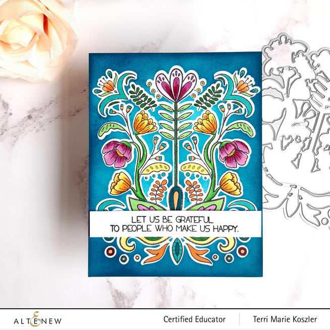 Altenew Stamp & Die Bundle Folk Art Stamp & Die Bundle