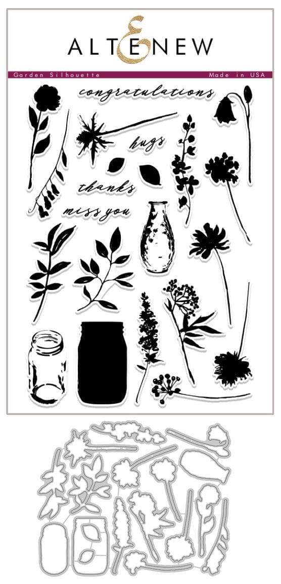 Altenew Stamp & Die Bundle Garden Silhouette Stamp & Die Bundle