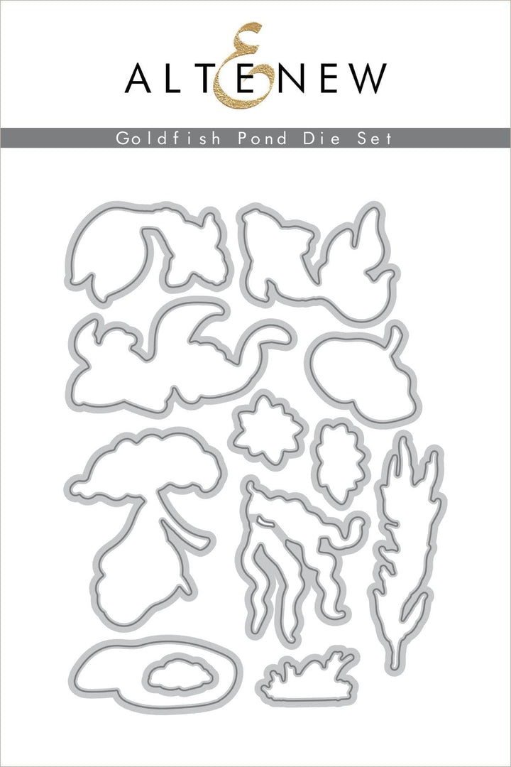 Altenew Stamp & Die Bundle Goldfish Pond Stamp & Die Bundle