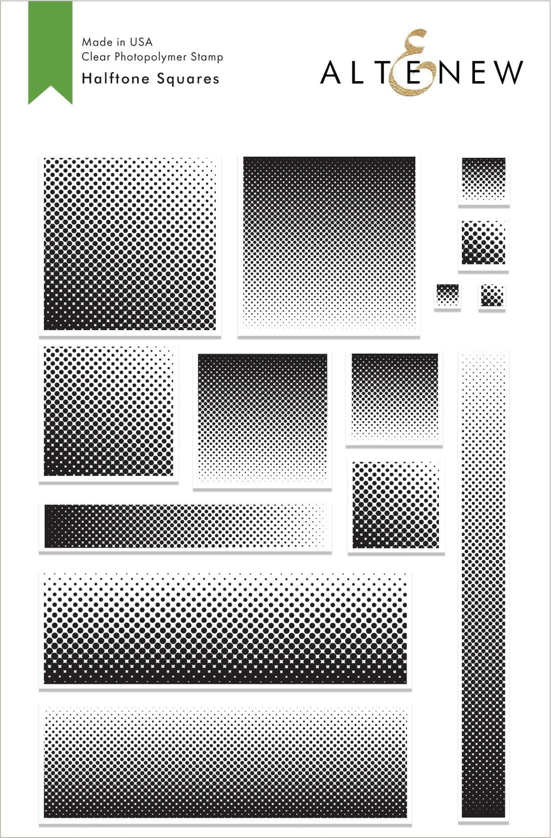 Altenew Stamp & Die Bundle Halftone Squares Stamp & Die Bundle