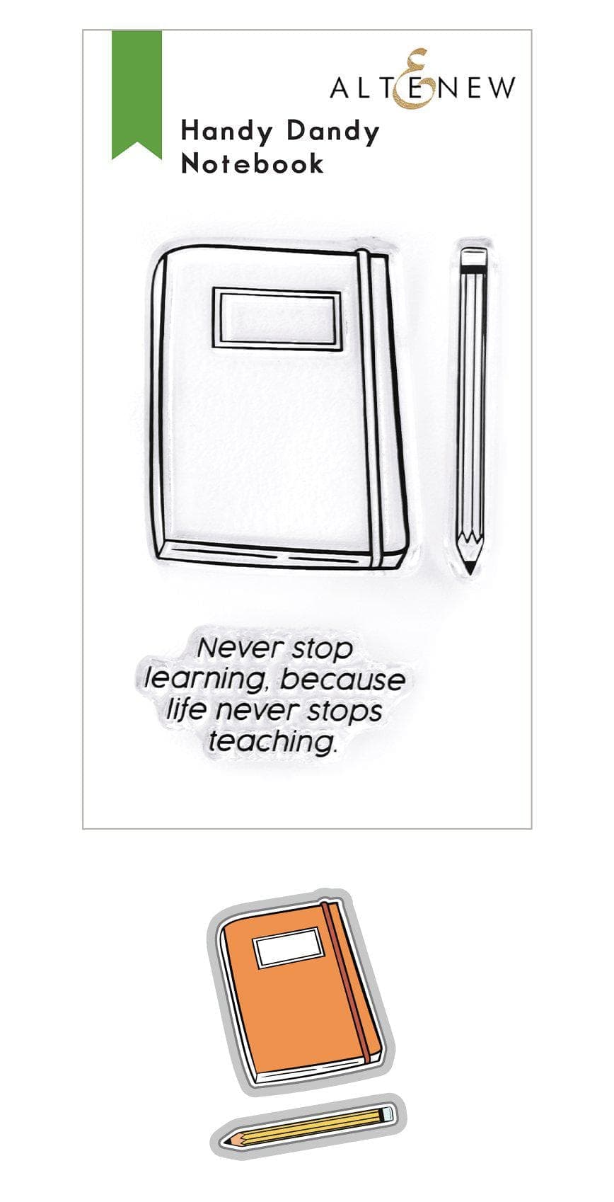 Altenew Stamp & Die Bundle Handy Dandy Notebook Stamp & Die Bundle