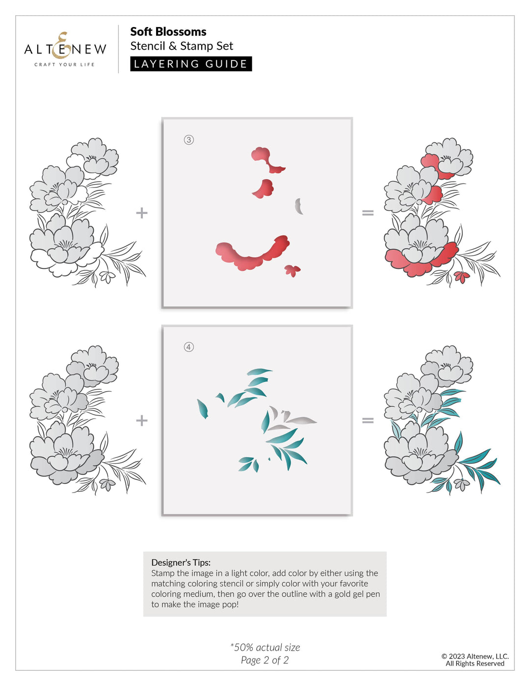 Altenew Stamp & Die Bundle Happy Blossoms Ensemble