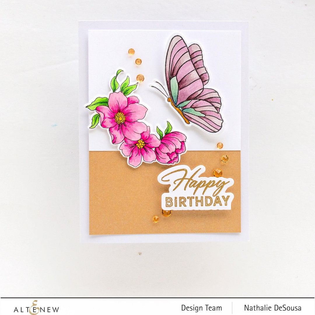 Altenew Stamp & Die Bundle Happy Sentiments Stamp & Die Bundle