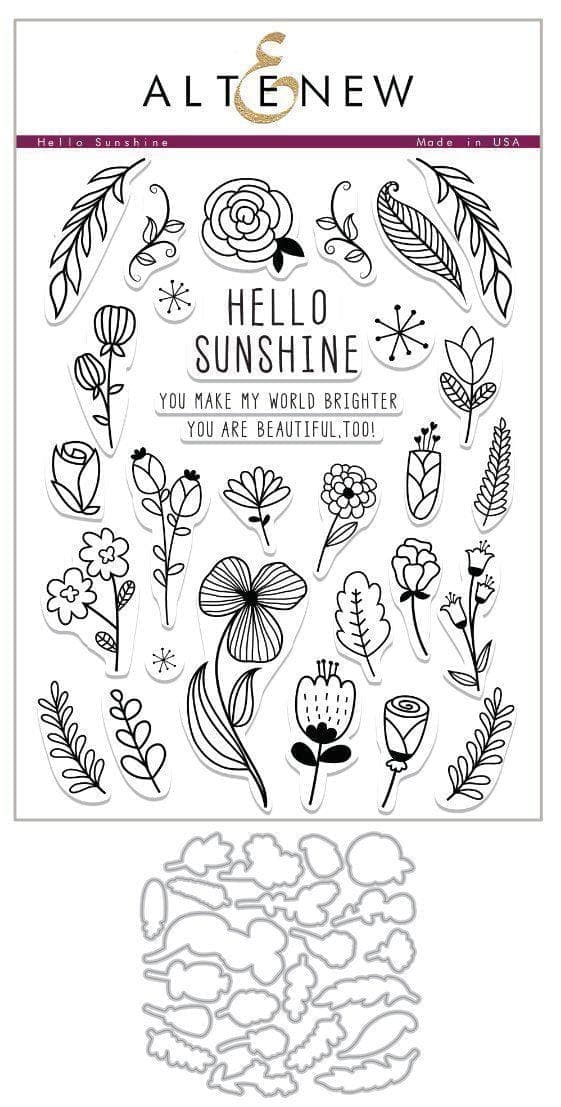 Altenew Stamp & Die Bundle Hello Sunshine Stamp & Die Bundle