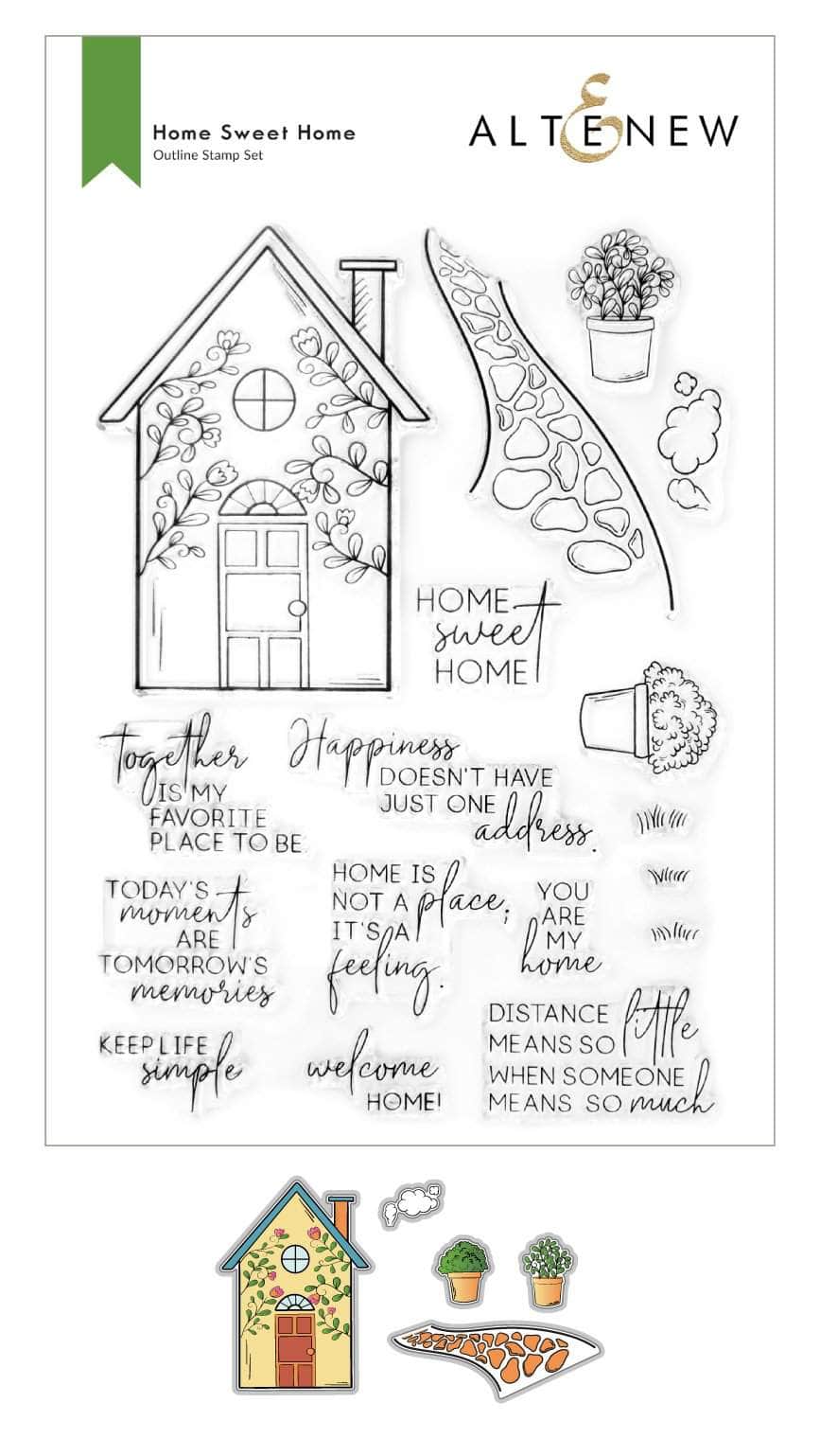 Altenew Stamp & Die Bundle Home Sweet Home Stamp & Die Bundle