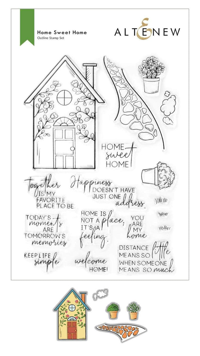 Altenew Stamp & Die Bundle Home Sweet Home Stamp & Die Bundle