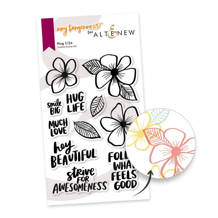 Altenew Stamp & Die Bundle Hug Life