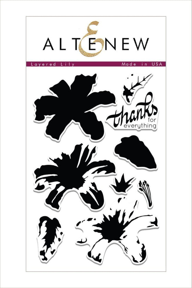 Altenew Stamp & Die Bundle Layered Lily Stamp & Die Bundle