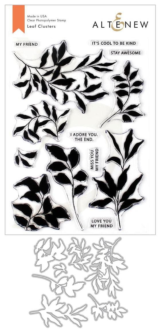 Altenew Stamp & Die Bundle Leaf Clusters Stamp & Die Bundle