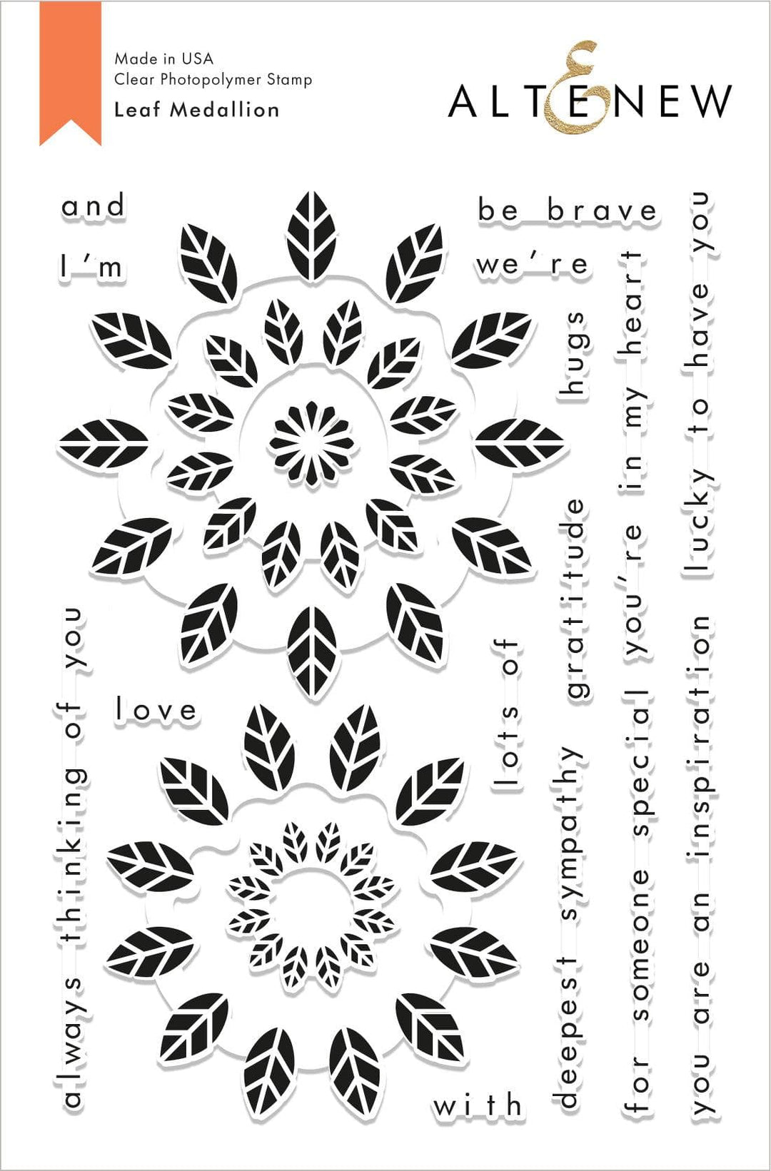 Altenew Stamp & Die Bundle Leaf Medallion Stamp & Die Bundle