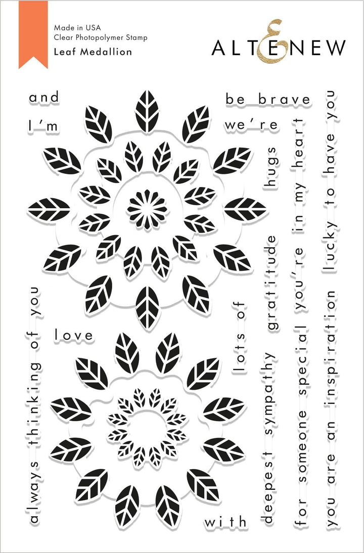 Altenew Stamp & Die Bundle Leaf Medallion Stamp & Die Bundle