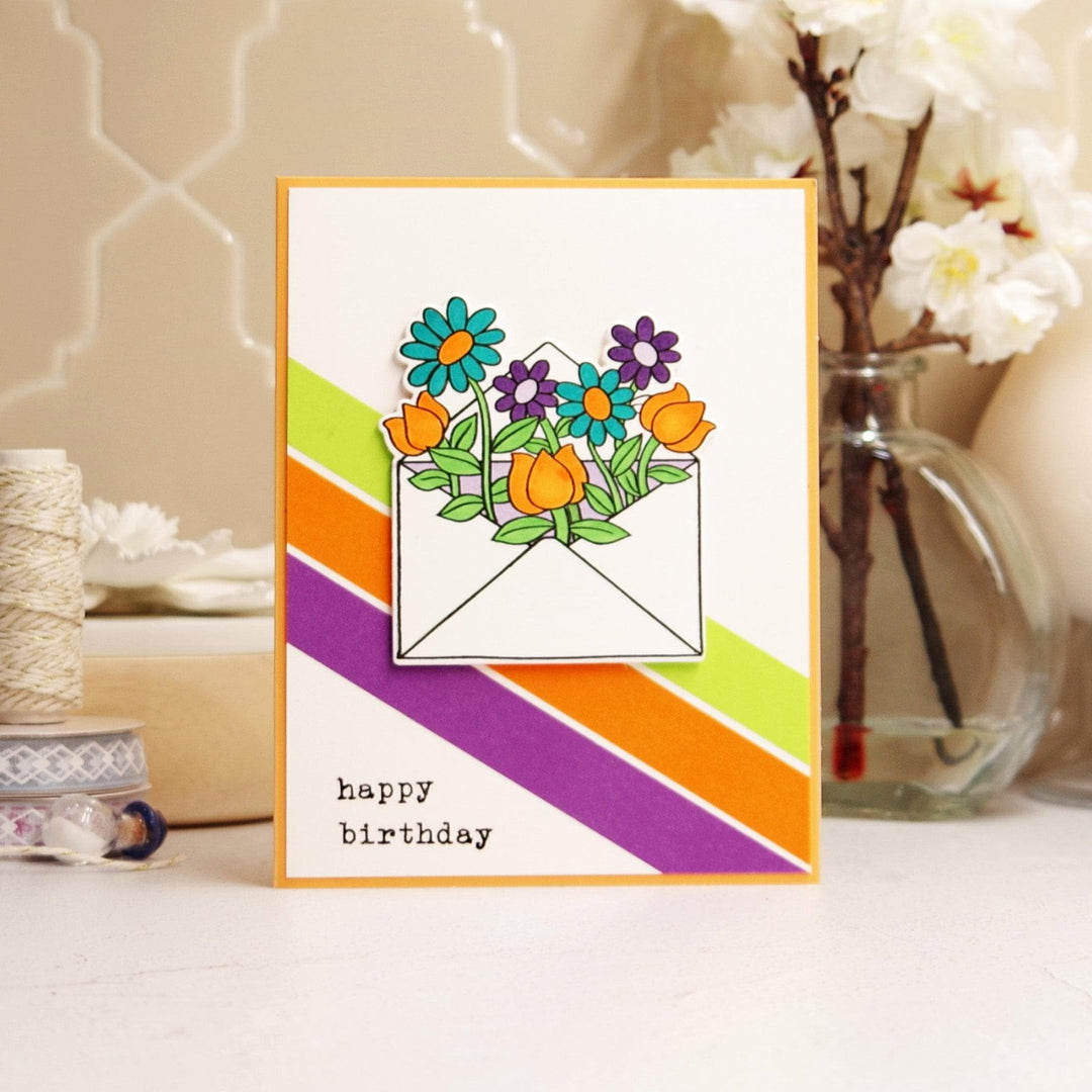 Altenew Stamp & Die Bundle Letter Flowers Stamp & Die Bundle