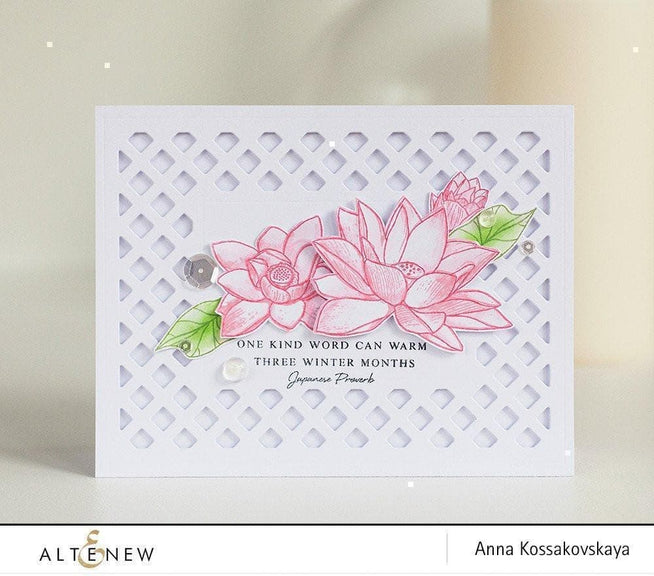 Altenew Stamp & Die Bundle Lotus Stamp & Die Bundle