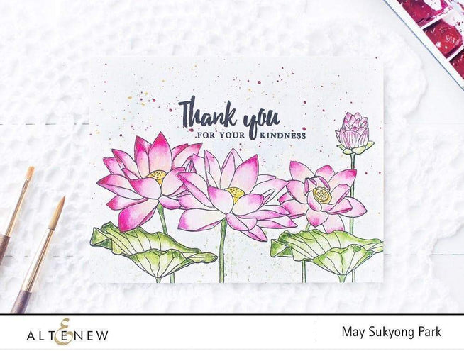 Altenew Stamp & Die Bundle Lotus Stamp & Die Bundle