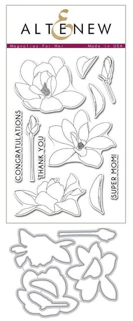 Altenew Stamp & Die Bundle Magnolias for Her Stamp & Die Bundle