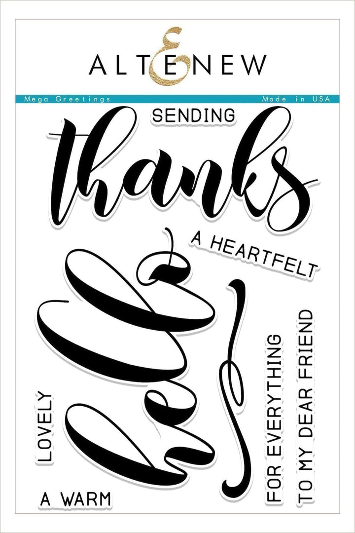 Altenew Stamp & Die Bundle Mega Greetings Stamp & Die Bundle