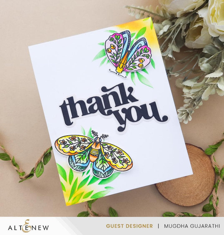 Altenew Stamp & Die Bundle Midnight Moths