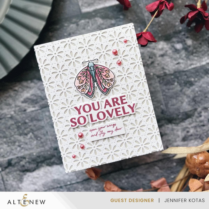Altenew Stamp & Die Bundle Midnight Moths