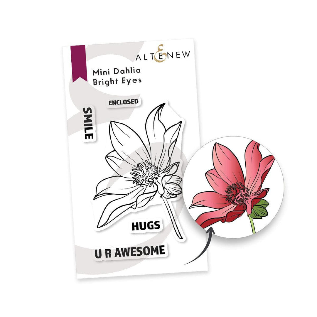 Altenew Stamp & Die Bundle Mini Dahlia Bright Eyes