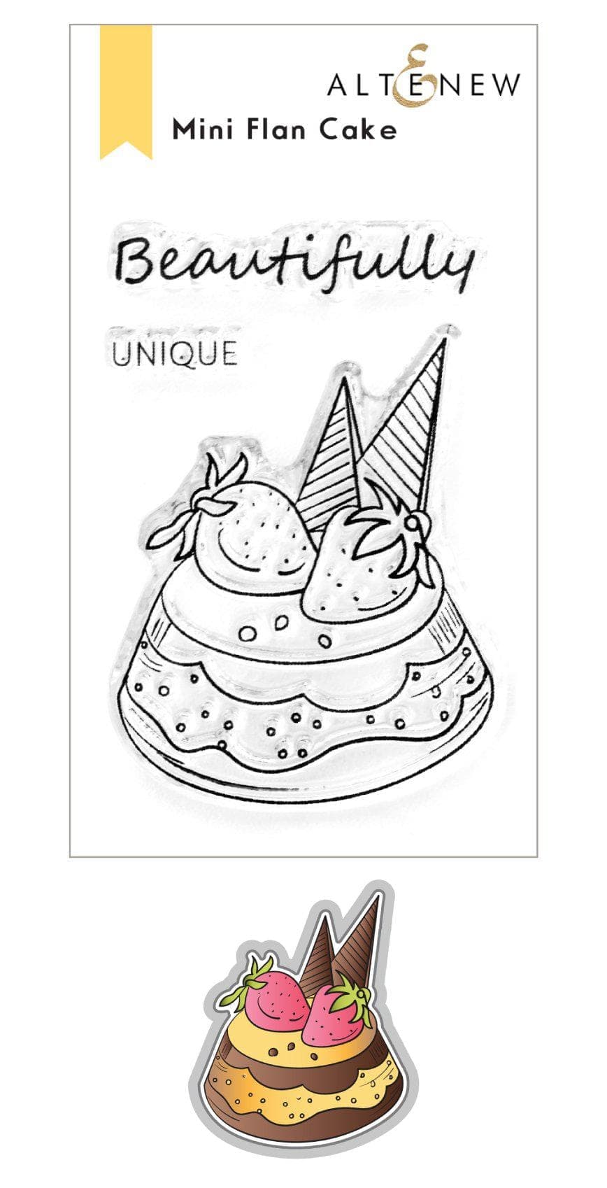 Altenew Stamp & Die Bundle Mini Flan Cake Stamp & Die Bundle