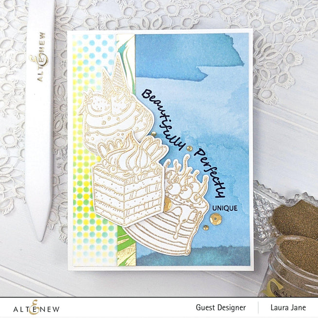 Altenew Stamp & Die Bundle Mini Flan Cake Stamp & Die Bundle
