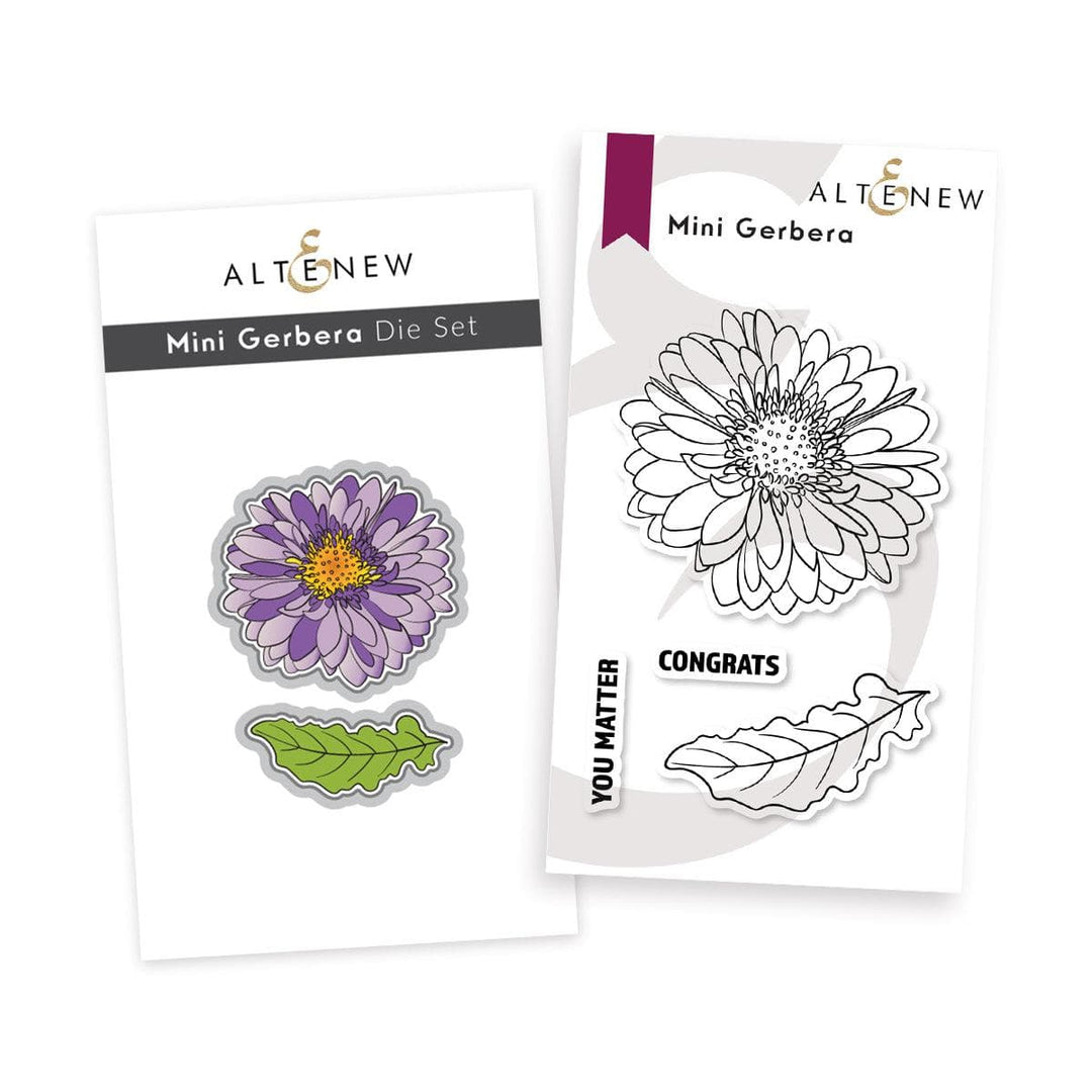 Altenew Stamp & Die Bundle Mini Gerbera Stamp & Die Bundle