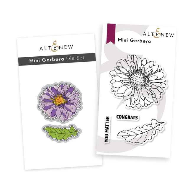 Altenew Stamp & Die Bundle Mini Gerbera Stamp & Die Bundle