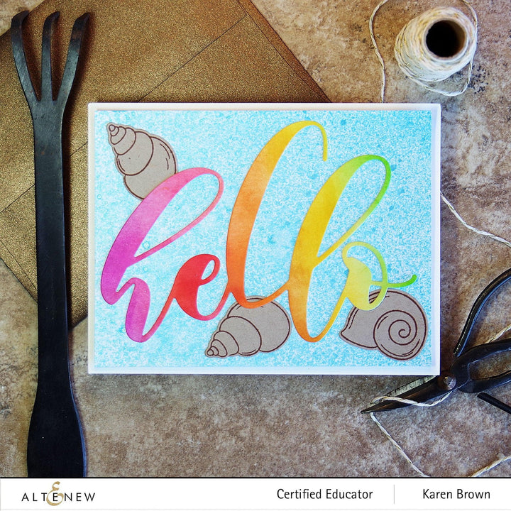 Altenew Stamp & Die Bundle Mini Seashells Stamp & Die Bundle