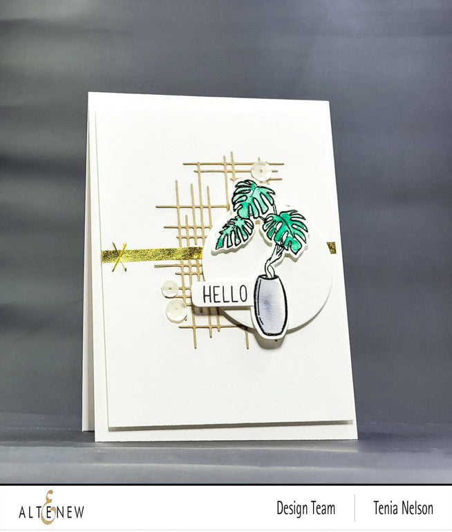 Altenew Stamp & Die Bundle Monstera in Vase Stamp & Die Bundle