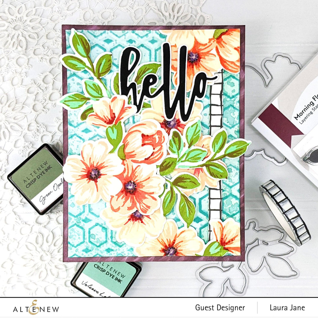Altenew Stamp & Die Bundle Morning Flowers Stamp & Die Bundle