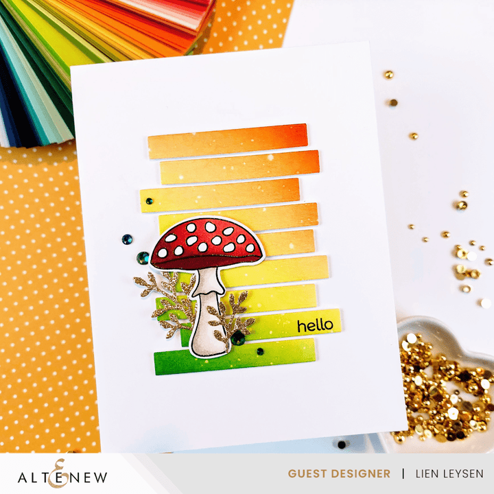 Altenew Stamp & Die Bundle Mushroom Greetings