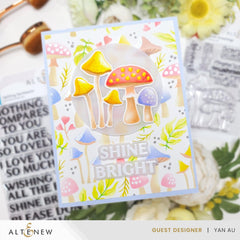 Altenew Stamp & Die Bundle Mushroom Greetings