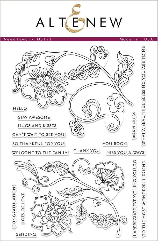 Altenew Stamp & Die Bundle Needlework Motif