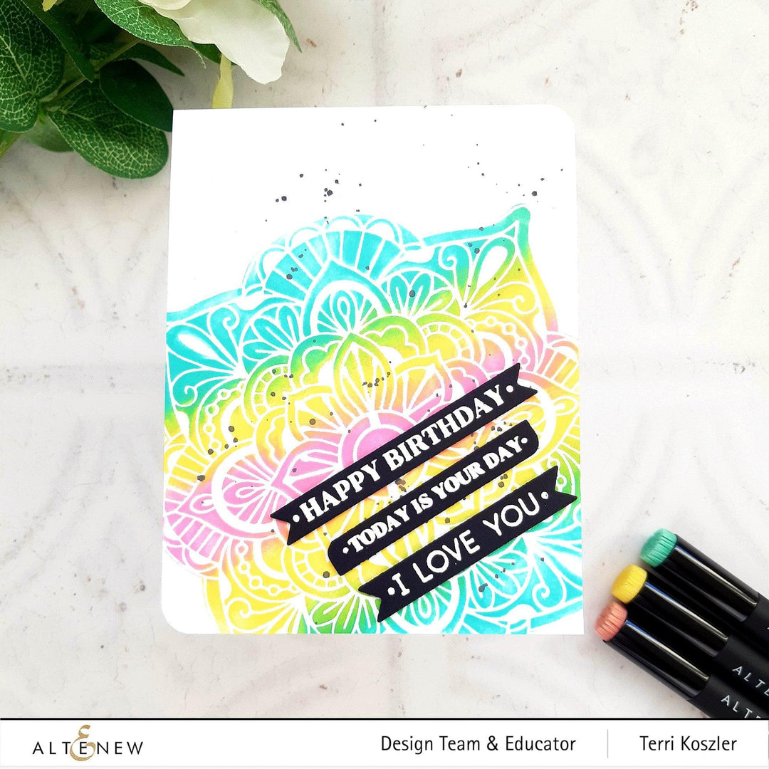 Altenew Stamp & Die Bundle One-Go Birthday Stamp & Die Bundle