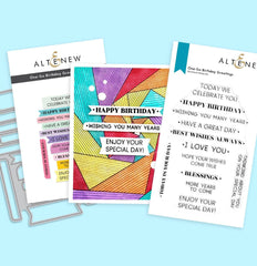 Altenew Stamp & Die Bundle One Go Birthday