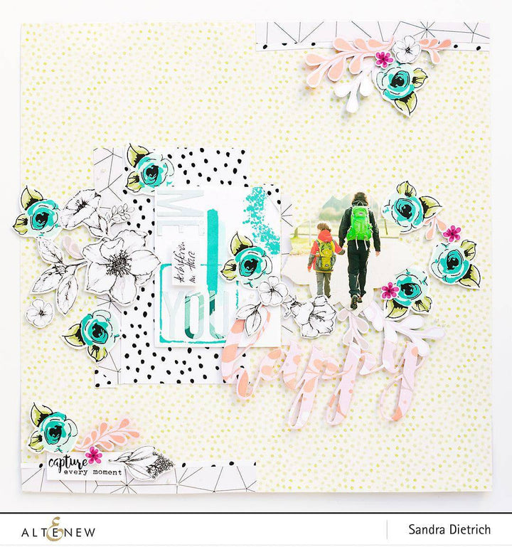 Altenew Stamp & Die Bundle Painted Flowers Stamp & Die Bundle