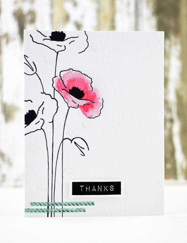 Altenew Stamp & Die Bundle Painted Poppy Stamp & Die Bundle