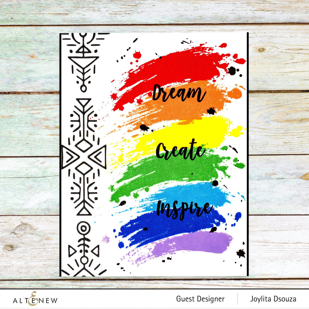 Altenew Stamp & Die Bundle Painted Rainbow Stamp & Die Bundle