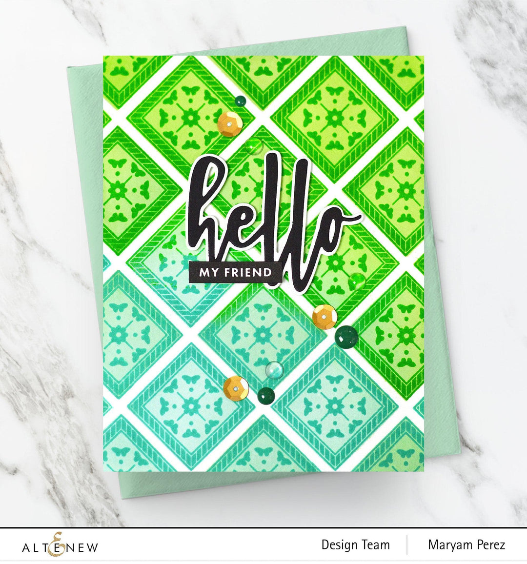 Altenew Stamp & Die Bundle Patchwork Tiles