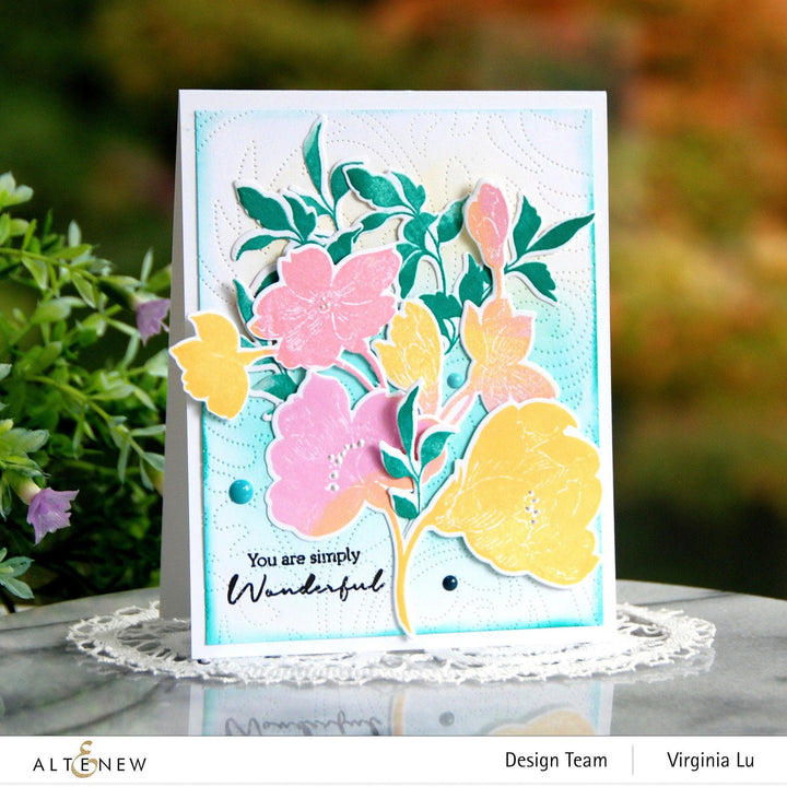 Altenew Stamp & Die Bundle Pen Sketched Silhouette Stamp & Die Bundle