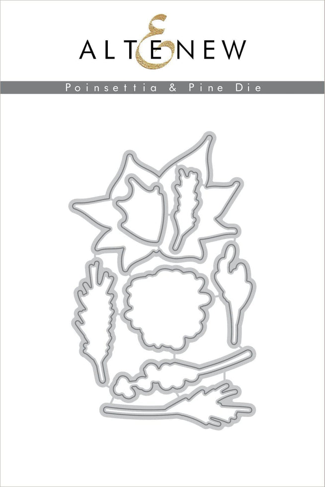 Altenew Stamp & Die Bundle Poinsettia & Pine Stamp & Die Bundle