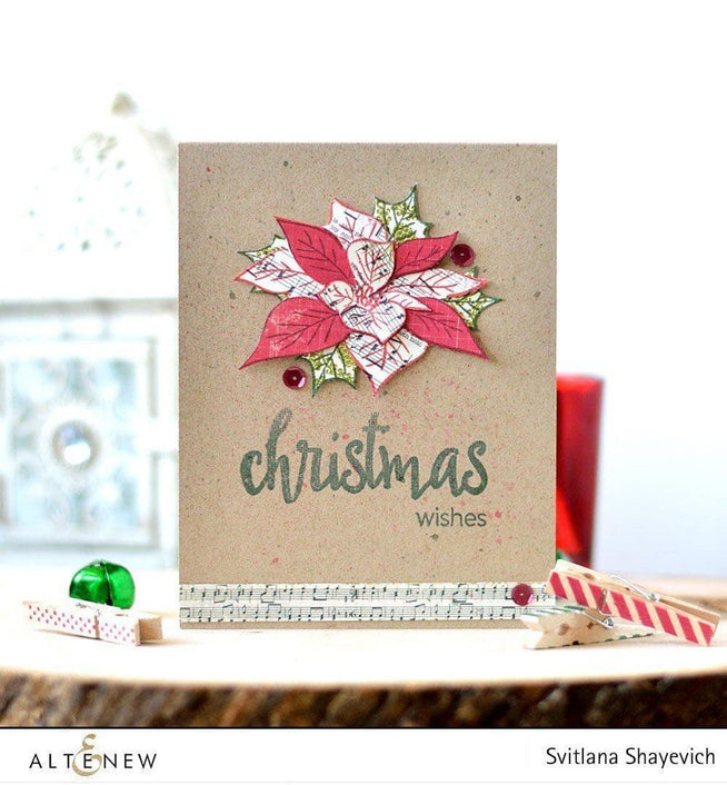 Altenew Stamp & Die Bundle Poinsettia & Pine Stamp & Die Bundle