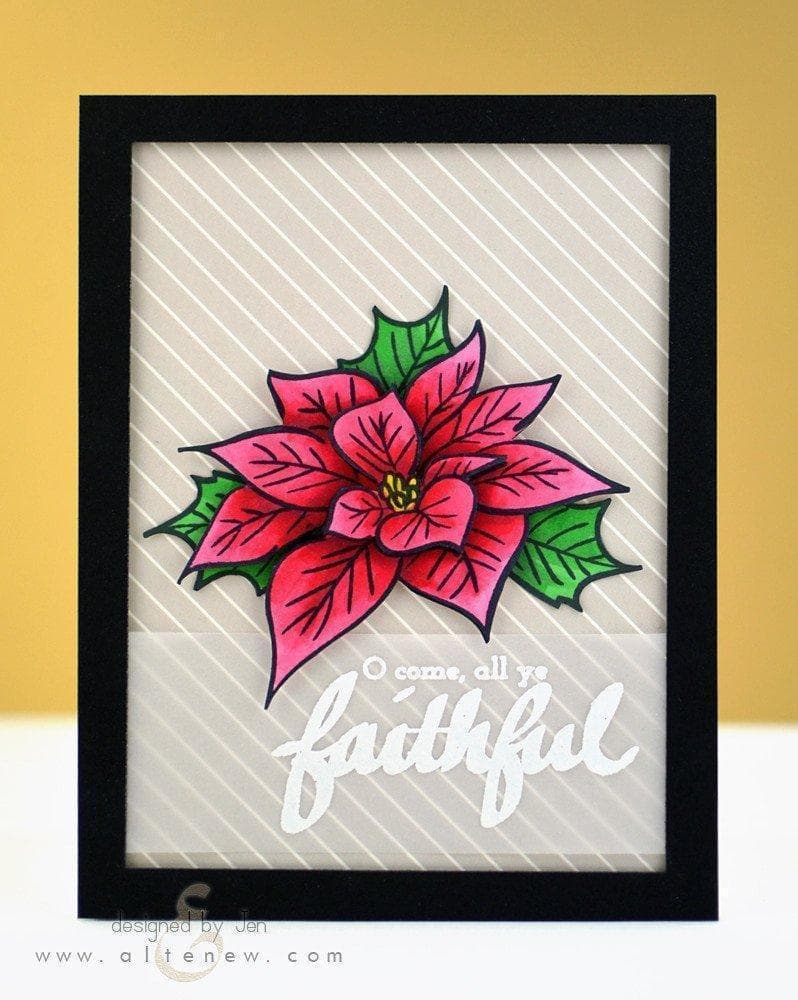 Altenew Stamp & Die Bundle Poinsettia & Pine Stamp & Die Bundle