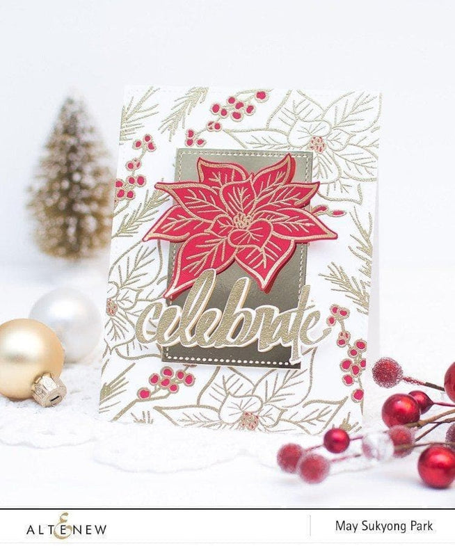 Altenew Stamp & Die Bundle Poinsettia & Pine Stamp & Die Bundle