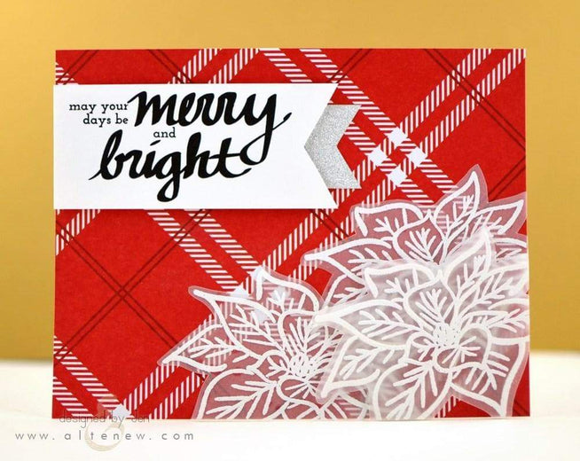 Altenew Stamp & Die Bundle Poinsettia & Pine Stamp & Die Bundle