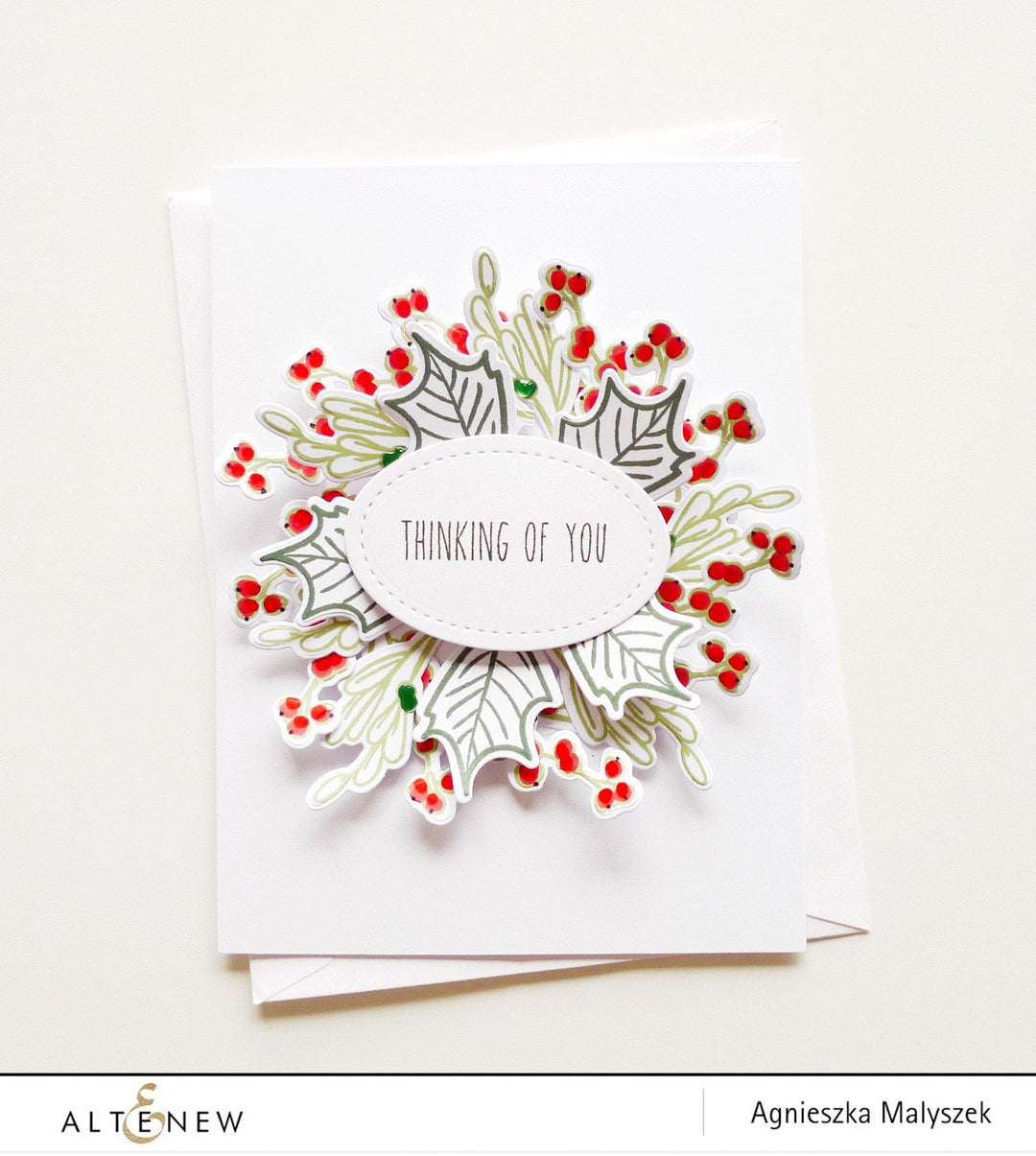 Altenew Stamp & Die Bundle Poinsettia & Pine Stamp & Die Bundle