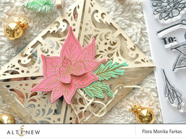 Altenew Stamp & Die Bundle Poinsettia & Pine Stamp & Die Bundle