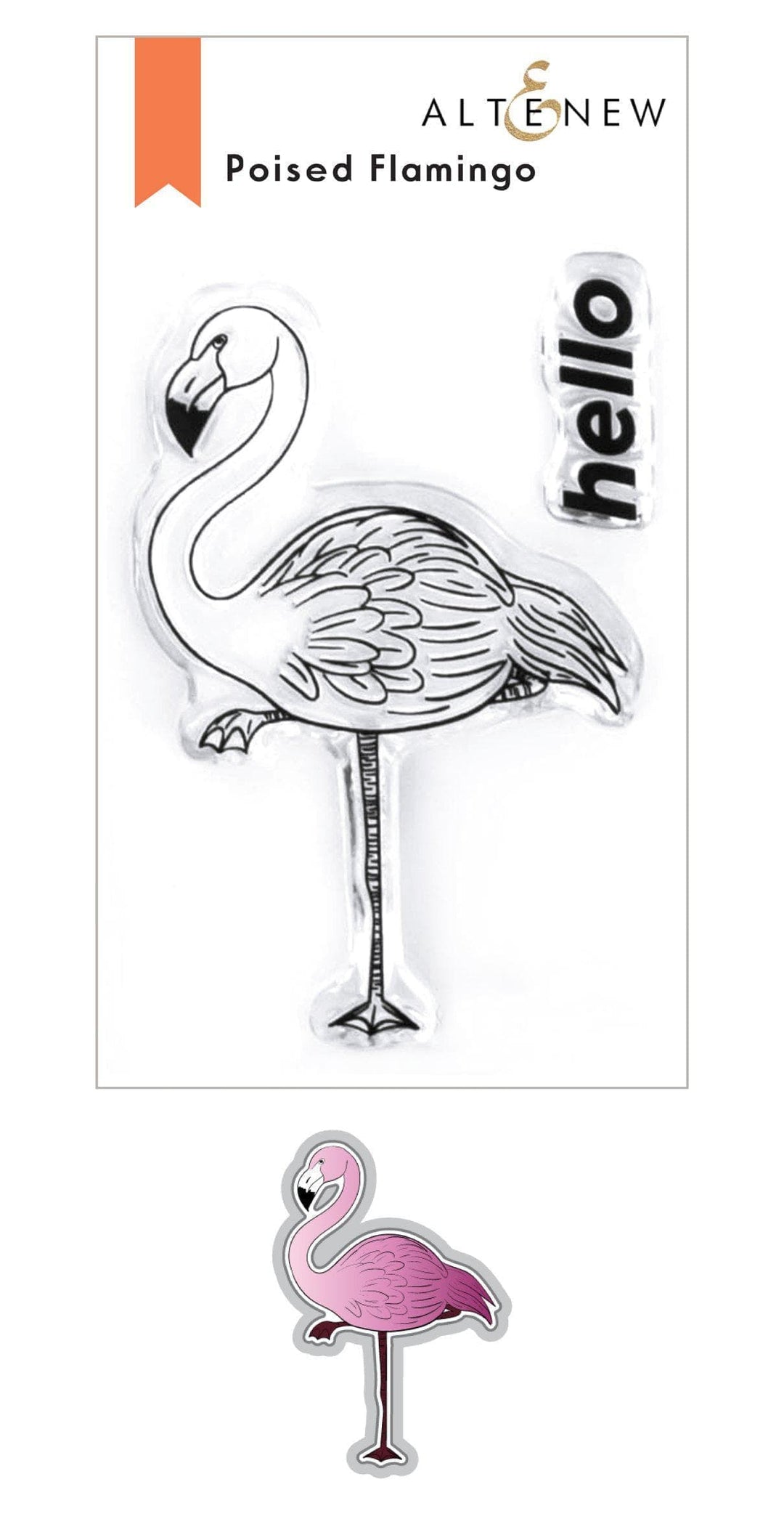 Altenew Stamp & Die Bundle Poised Flamingo Stamp & Die Bundle